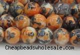 CRF324 15.5 inches 10mm round dyed rain flower stone beads wholesale