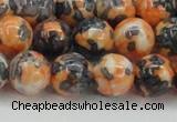 CRF326 15.5 inches 14mm round dyed rain flower stone beads wholesale