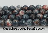 CRF328 15.5 inches 4mm round dyed rain flower stone beads wholesale