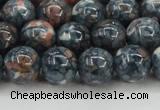 CRF333 15.5 inches 14mm round dyed rain flower stone beads wholesale