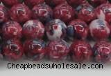 CRF345 15.5 inches 10mm round dyed rain flower stone beads wholesale