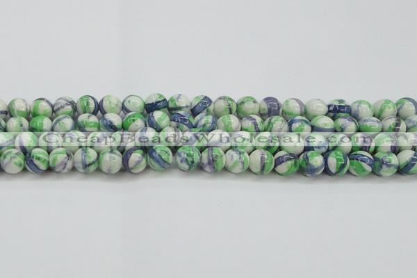 CRF390 15.5 inches 12mm round dyed rain flower stone beads wholesale