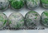 CRF49 15.5 inches 18mm round dyed rain flower stone beads wholesale