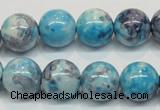 CRF60 15.5 inches 14mm round dyed rain flower stone beads wholesale