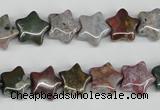 CRG09 15.5 inches 12*12mm star ocean agate gemstone beads wholesale