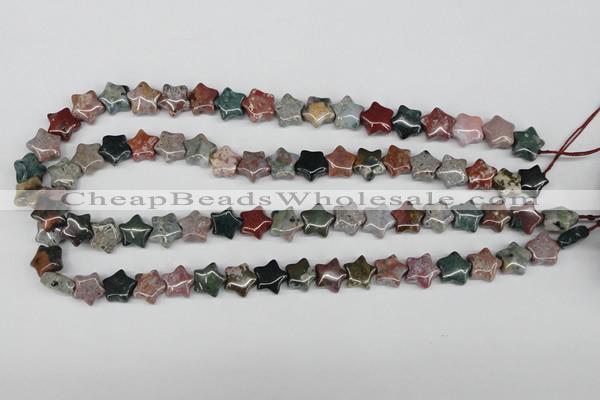 CRG09 15.5 inches 12*12mm star ocean agate gemstone beads wholesale