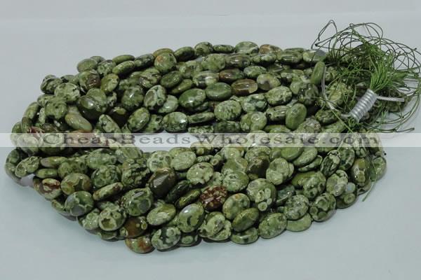 CRH43 15.5 inches 10*14mm oval rhyolite beads wholesale