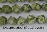 CRH535 15.5 inches 6mm faceted nuggets rhyolite gemstone beads