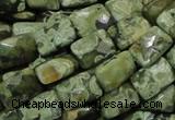 CRH79 15.5 inches 13*18mm faceted rectangle rhyolite beads wholesale