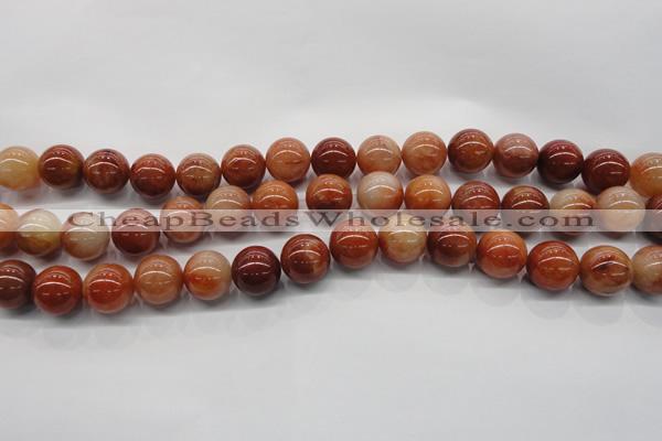 CRJ502 15.5 inches 8mm round red jade gemstone beads