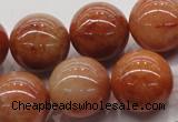 CRJ506 15.5 inches 16mm round red jade gemstone beads