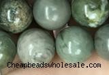 CRM203 15.5 inches 10mm round green mud jasper beads wholesale