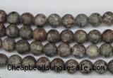 CRO07 15.5 inches 6mm round Chinese leopard skin jasper beads