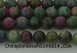 CRO1110 15.5 inches 4mm round ruby apatrite beads wholesale