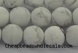 CRO1144 15.5 inches 12mm round matte white howlite beads