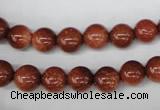 CRO128 15.5 inches 8mm round goldstone beads wholesale