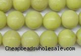 CRO290 15.5 inches 12mm round lemon jade beads wholesale