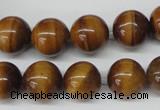 CRO299 15.5 inches 12mm round yellow tiger eye beads wholesale