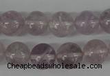 CRO335 15.5 inches 12mm round light amethyst beads wholesale