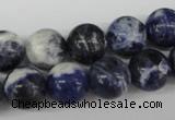 CRO358 15.5 inches 12mm round sodalite gemstone beads wholesale