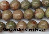 CRO380 15.5 inches 14mm round Chinese unakite beads wholesale