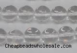 CRO396 15.5 inches 14mm round white crystal beads wholesale