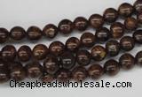 CRO40 15.5 inches 6mm round bronzite gemstone beads wholesale