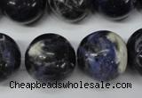 CRO488 15.5 inches 18mm round sodalite gemstone beads wholesale