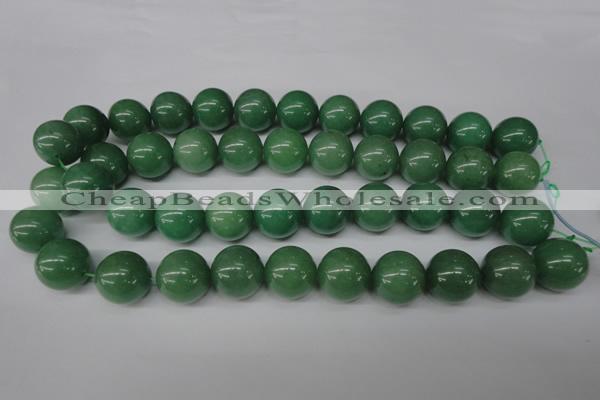 CRO495 15.5 inches 18mm round green aventurine beads wholesale