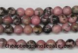 CRO51 15.5 inches 6mm round rhodonite gemstone beads wholesale