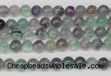 CRO54 15.5 inches 6mm round fluorite gemstone beads wholesale