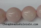 CRO545 15.5 inches 20mm round rose quartz beads wholesale