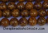 CRO881 15.5 inches 6mm round elephant blood stone beads