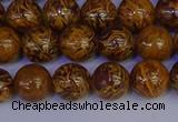 CRO882 15.5 inches 8mm round elephant blood stone beads