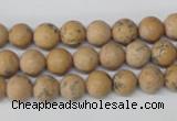 CRO91 15.5 inches 8mm round Chinese wood jasper beads wholesale