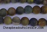 CRO911 15.5 inches 6mm round matte golden pietersite beads