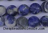 CRO953 15.5 inches 10mm round matte sodalite beads wholesale