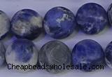 CRO955 15.5 inches 14mm round matte sodalite beads wholesale