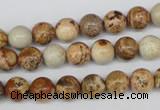 CRO98 15.5 inches 8mm round picture jasper beads wholesale