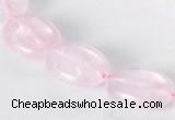 CRQ02 A grade 13*18mm oval natural rose quartz beads Wholesale