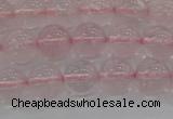 CRQ122 15.5 inches 8mm round natural rose quartz beads wholesale