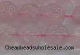 CRQ124 15.5 inches 12mm round natural rose quartz beads wholesale