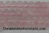 CRQ188 15.5 inches 6*10mm rondelle natural rose quartz beads