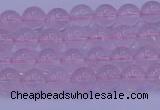 CRQ200 15.5 inches 4mm round Mozambique rose quartz beads