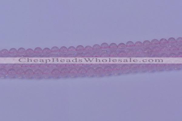 CRQ201 15.5 inches 6mm round Mozambique rose quartz beads