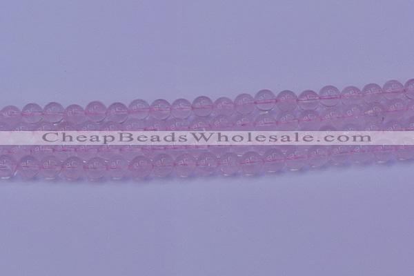 CRQ202 15.5 inches 8mm round Mozambique rose quartz beads