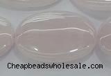 CRQ237 15.5 inches 22*30mm oval rose quartz beads wholesale