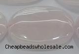 CRQ238 15.5 inches 30*40mm oval rose quartz beads wholesale