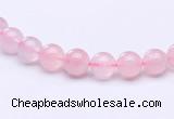 CRQ25 15.5 inches 4mm round natural rose quartz beads Wholesale