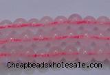 CRQ250 15.5 inches 4mm round rose quartz beads Wholesale